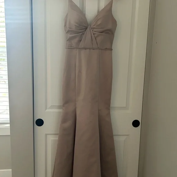 Morilee Dresses | Morilee Champagne Bridesmaid Dress | Color: Gold/Tan | Size: 8 | Madelyn_E's Closet